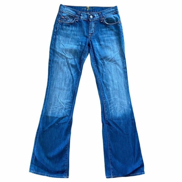 7 For All Mankind Bootcut distressed jeans 26 - Picture 4 of 8